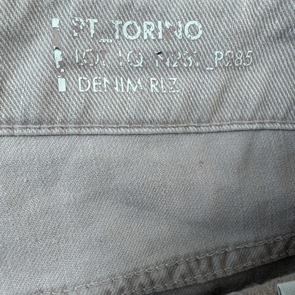 PT Torino Light Pink Linen Cotton Blend Mens 5 Pocket Pant Size 35x29
